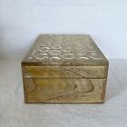 Wood Engraved Pattern Keepsake Jewelry Box Home Decor Storage