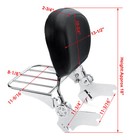 Backrest Sissy Bar Luggage Rack For Harley Touring Electra Glide Road King 97-08