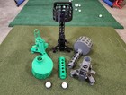 Golf Ball Retriever With Dispenser  Golf Simulator Tool  Practice Session Aid