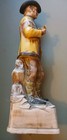  d1 vntg 1969 Lionstone Bitterroot Sculptured Porcelain Cowboy Whiskey Decanter 