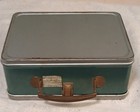 Vintage 1950 s American Thermos Bottle Co  Green   Gray Metal Lunchbox Usa