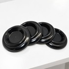 4 Pieces Piano Floor Pad With Recessed Base Slim For Rehearsal Areas