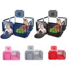 Baby Kids Safety Playpen Foldable Play Yard Fence Tent W basketball Hoop Outdoor