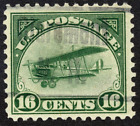 U s  Airmail  c2 Used 16 Cent Green  23 Cv  45 00 As Vf xf