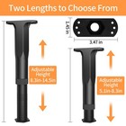 Jonkehai 8pcs Adjustable Bed Support Legs Frame Support Legs For King Queen Bed