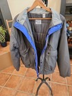 Vintage Sears Store For Men  bomber Jacket dk Grey blue zip Up size Large