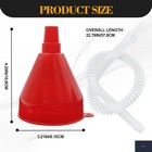 Flexible Fuel Funnel Long Hose Wide Mouth 3 21 Inch Diameter Universal