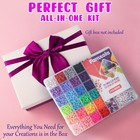 12250 Pcs Clay Beads For Jewelry Making Bracelet Kit Set Flat Polymer Beads Diy