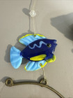 -near Mint- Vintage Glass Blown Fish Sun Mobile 9 Fish Ocean Marine