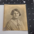 Photo Academic Young Woman Glasses Snapshot School Uniform Vintage