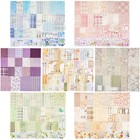 560 Sheets Floral Scrapbook Paper With Stickers Assorted Set  7 Colors Scrapb   