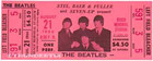 5 1966  Beatles Busch Stadium Unused Full Concert Tickets Scrapbooking Reprint