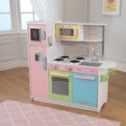 Kidkraft Uptown Wooden Plastic Play Kitchen In Pastel