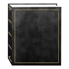 Magnetic Self-stick Photo Album 100 Pages 50 Sheets Black Leatherette 3-ring