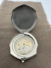 Vintage Compact Wrist Chain Silver Tone