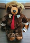 Authentic 2017 Trumpy Bear Deluxe Plush Trump Bear With Pack Away American Flag