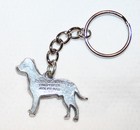Pit Bull Terrier Pitbull Dog Uncropped Fine Pewter Keychain Key Chain Ring Fob
