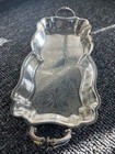 Vintage F b  Rogers Silver Co Footed Serving  Tray Silver Plate   t 