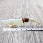 Fox Jaw Handle Opalite Blade Ornamental Knife  8154    Mountain Man Knife