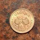 1967 Ghana Half Pesewa Coin   1 Coin Per Sale  -  b5591