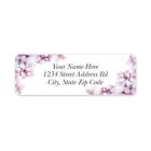 60 Return Address Labels Personalized Printed 3 4 X 2 1 4 Corner Cherry Blossoms