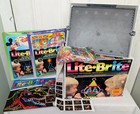Vintage Original 1990 Lite Brite Hasbro Light Bright W Pegs   Sheets 80s 90s Vtg
