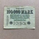 1923 Germany 100000 Mark Banknote  Germany Note Paper Money Bill Post Wwi