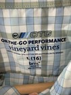 2 Vineyard Vines Boys Performance Shirts Size L 16 Long Sleeve Back To School