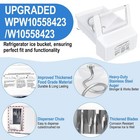 New Wpw10558423 Refrigerator Ice Bucket Replace Whirlpool W10558423 Wrs325fdam04