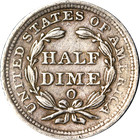1848-o Seated Liberty Half Dime