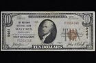 1929  10 National Bank Note     The Maytown National Bank     Pa 9461    trusted   