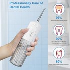 Hulmay Dental Water Jet 2 Mode Ipx7 Water Flosser Oral Irrigator For Teeth