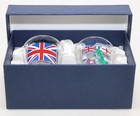 United Kingdom  england  Souvenir Boxed Shot Glass Set  set Of 2 