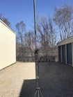 Sca Sun Colored Amethyst Moon Stars Lightning Rod Ball Home Garden Display Barn