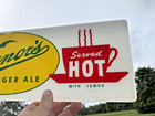 Vintage 50 s Vernor s Ginger Ale Pop Sign  very Rare 
