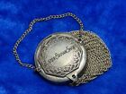 Antique Victorian Buster Brown Shoes Advertising Child s Mesh Coin Purse Silver