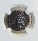Roman Imperatorial Julius Caesar Denarius Ngc Ch Vf Ancient Coin