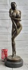 Vitaleh Sexy Woman Sculpture In Bikini And Boots Signed Bronze Statue