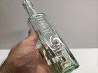 Antique Aqua Applied Lip Tower Sauce Bottle 