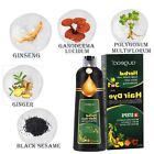 Augeas 500ml Black Hair Shampoo Permanent Hair Color Shampoo Hair Dye Shampoo