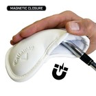10pcs Golf Magnetic Iron Headcovers White Set Club Covers Protective Golf Gear