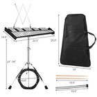 Sonart 30 Notes Percussion Glockenspiel Bell Kit W  Practice Pad Mallets Sticks
