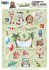 Find It Trading Yvonne Creations Punchout Sheet-small Elements B  Jungle Party