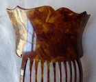 Antique Vintage Decorative Bakelite Faux Tortoise Shell Hair Comb  Spanish Style