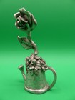 S   A Pewter Thimble Watering Can   Rose Gardening Sewing Collectible