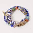 Venetian Chevrons Four To Six Layer Elbow Millefiori Trade Beads