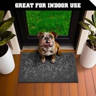 Home Entrance Grey Leaves Door Floor Mat 17x29 5 In Welcome Mats Heavy Duty