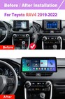 12 3 Inch 2k Screen Android Car Radio For Toyota Rav4 2019-2022 Carplay Wifi Bt
