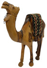 Large Vintage Hand Carved Olive Wood Camel Bethlehem Israel Judaism Judaica