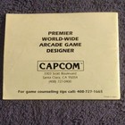 Capcom Ducktales Disney Arcade Game Manual guide Booklet 1989